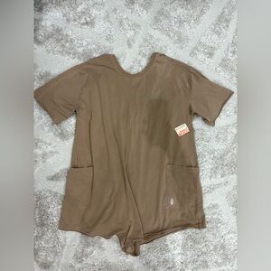 Free People Hot Shot Tee Romper